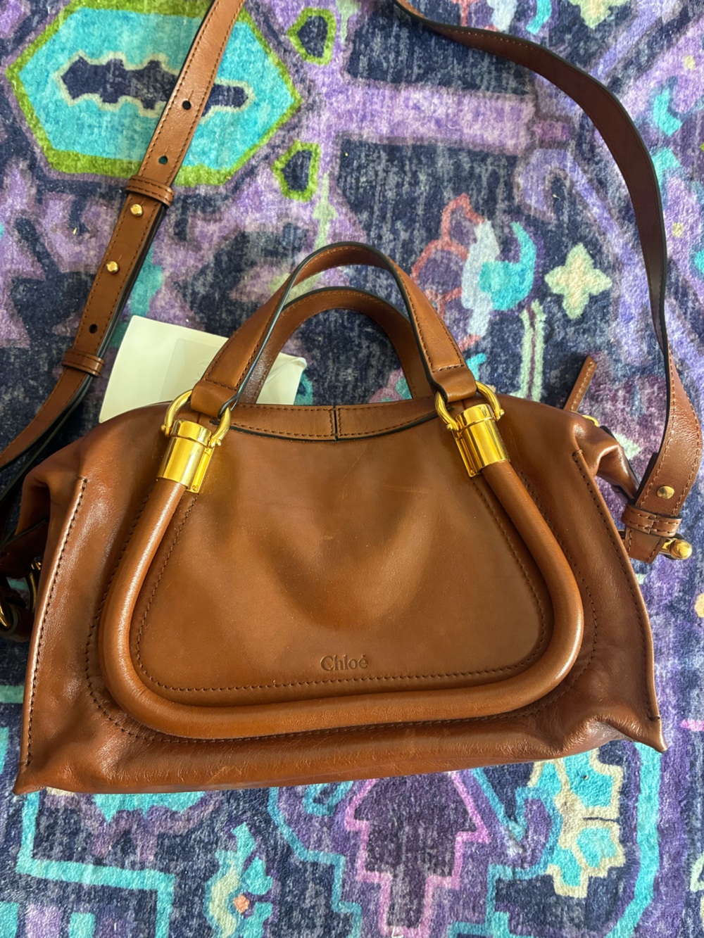 Chloé Small Pareto Bag with Gold Hardware - Picture 3 of 11